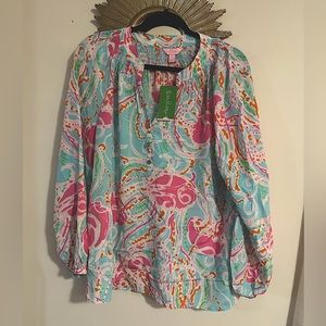 Lilly Pulitzer Jellies be Jammin Elsa top. New with tags size large